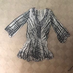 NWT Beach Bunny Romper “Love Letter. Cover-Up. S